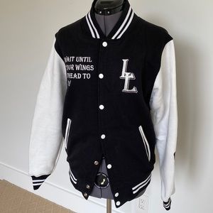 Varsity/bomber jacket.  Unisex size small.